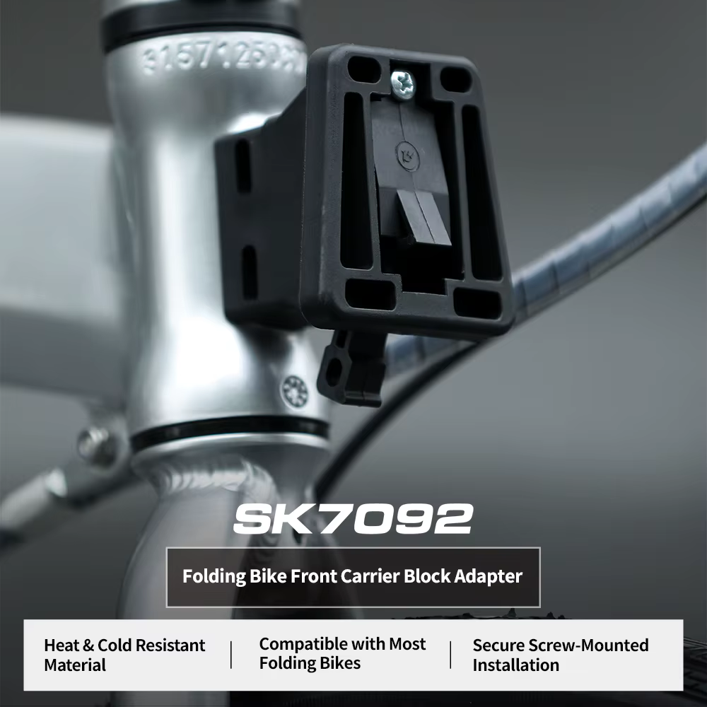 Adaptateur de support avant pour vélo Rhinowalk compatible avec les vélos pliants Brompton