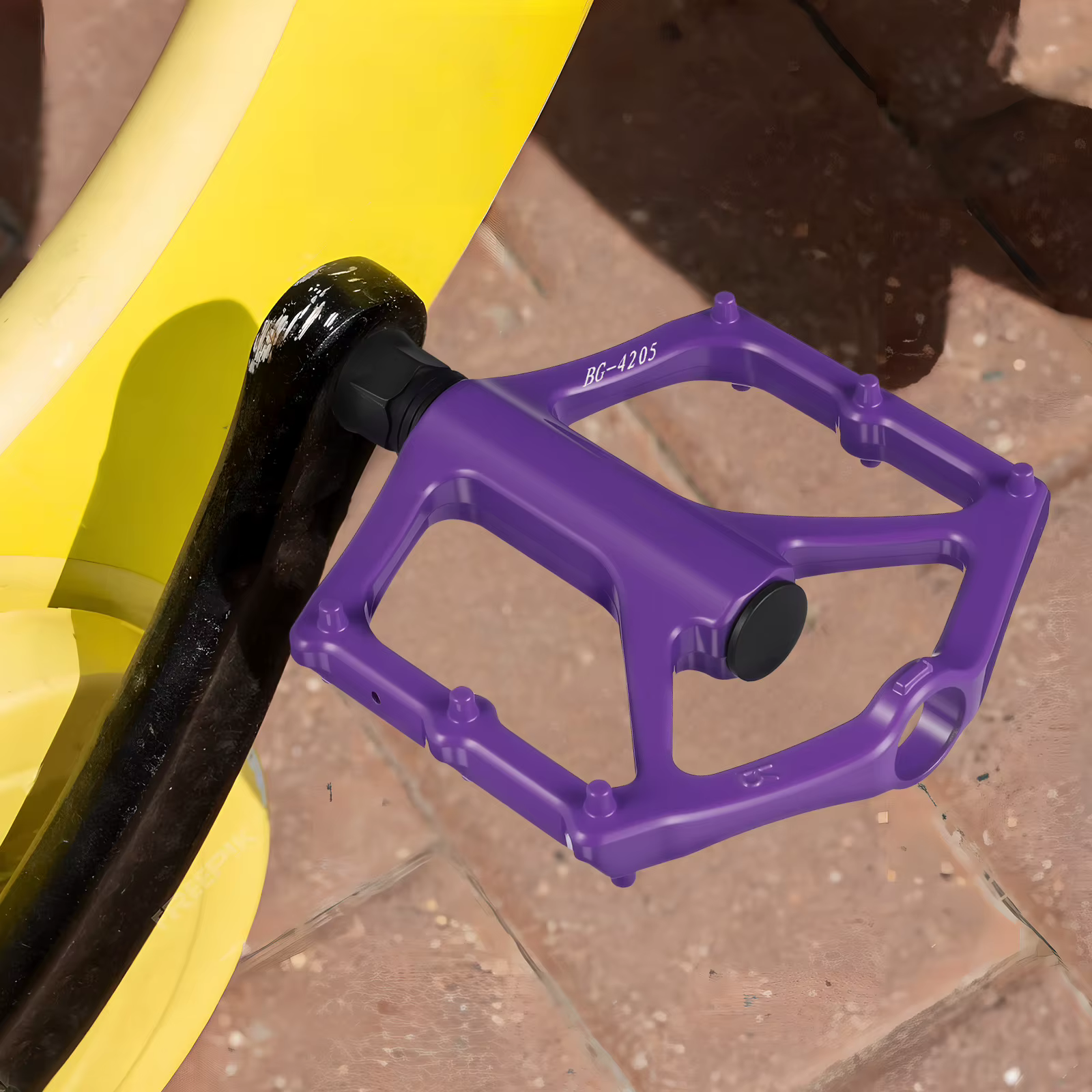 Pédales plates de vélo de montagne en alliage d'aluminium pour enfants