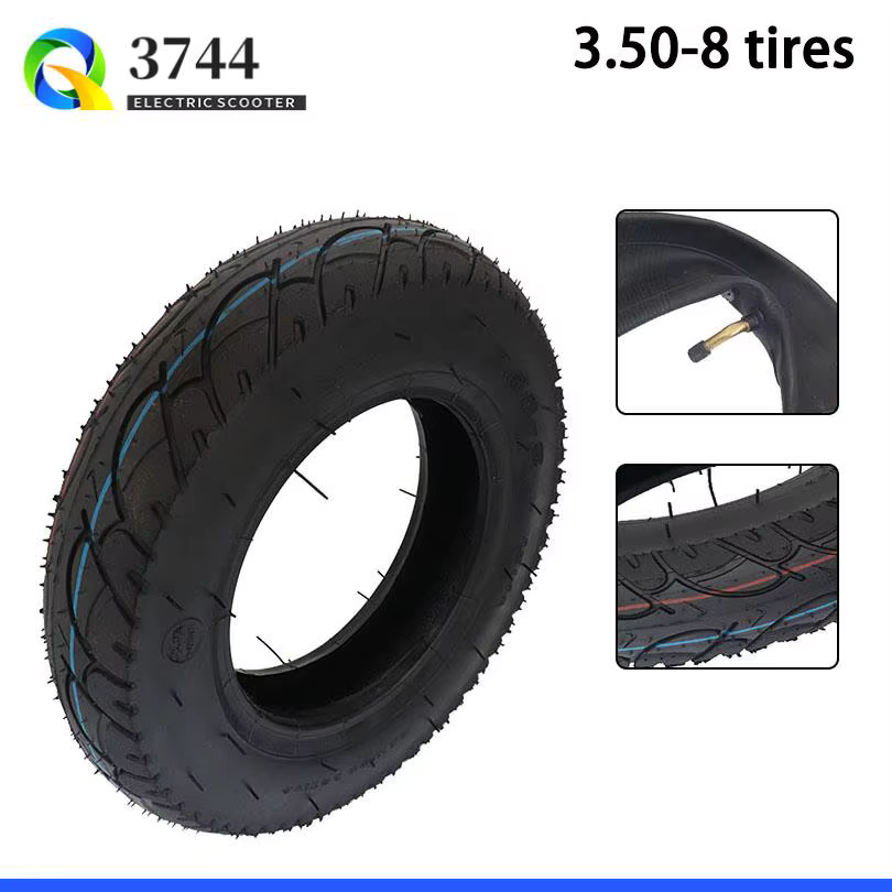 Pneu de route 3.50-8 avec chambre à air à valve courbée pour Z50 R J Mini Dirt Bike