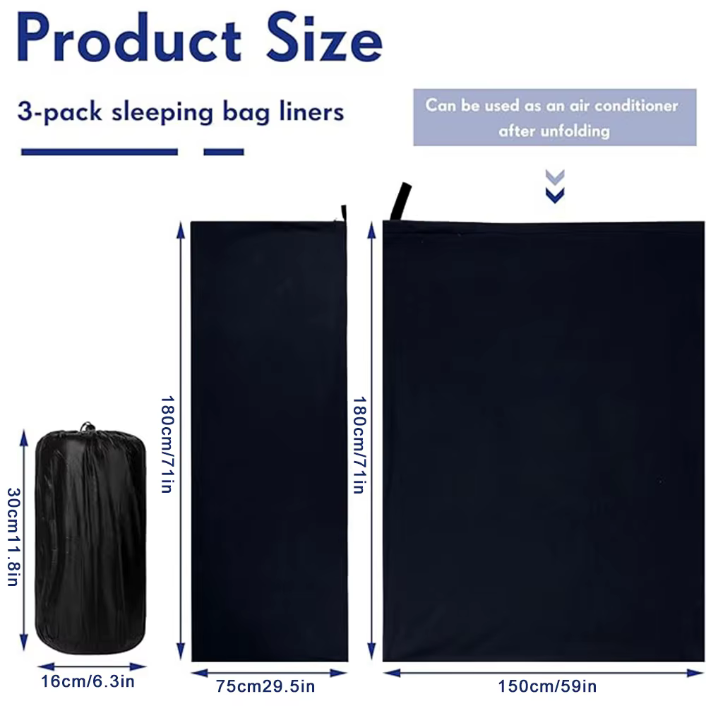 Sac de couchage portable avec doublure en microcarence, drap de voyage Smile, sac de couchage, couverture de camping zippée, lit de tente de camping en plein air