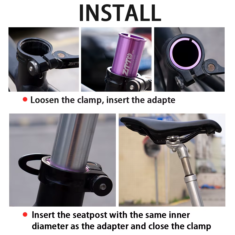 ZTTO – adaptateur de taille de tige de selle de vélo