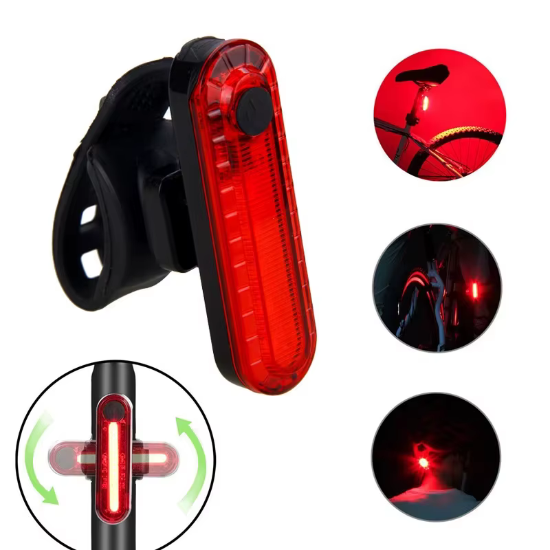 Feu arrière de vélo LED rechargeable par USB