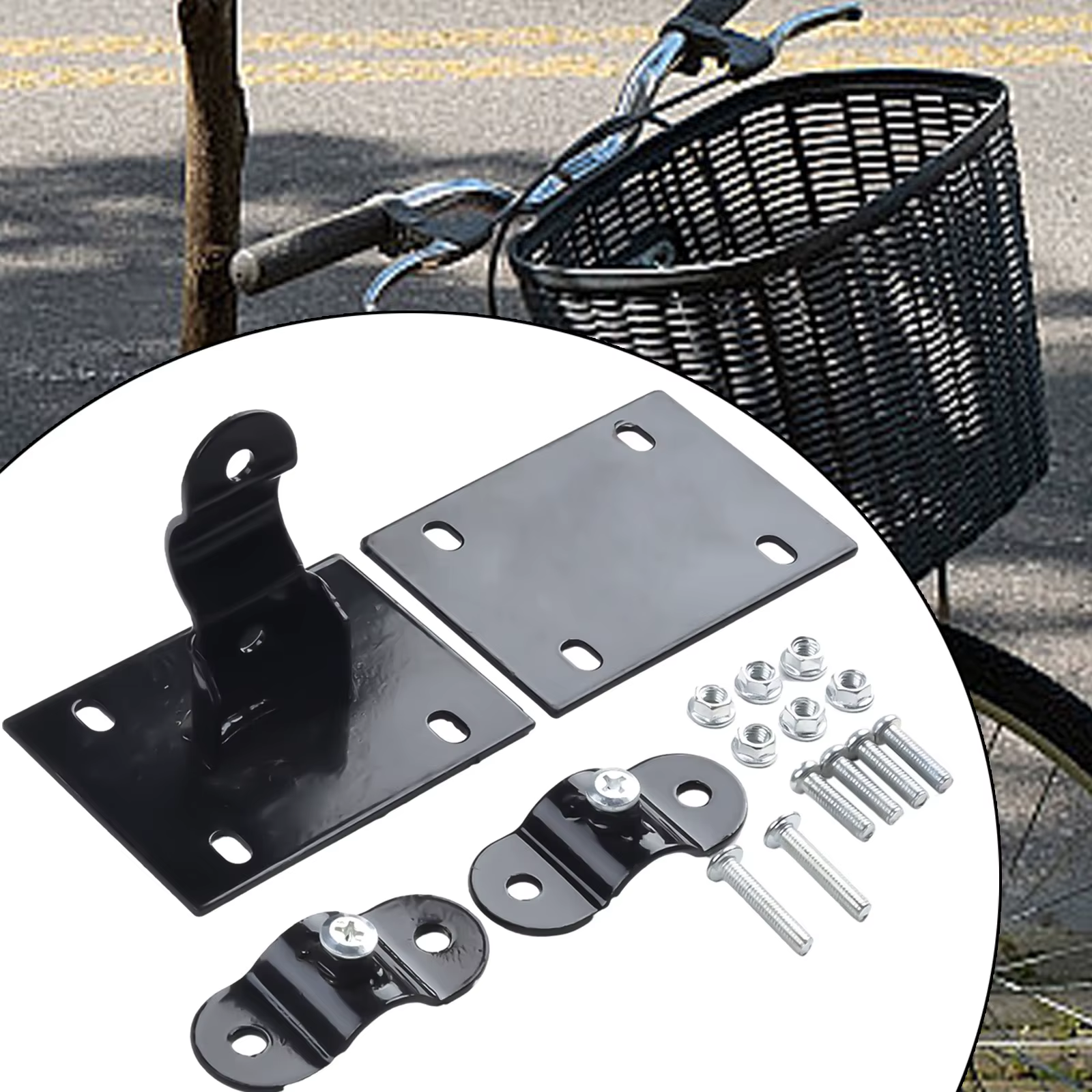 Support de fixation pour panier de vélo