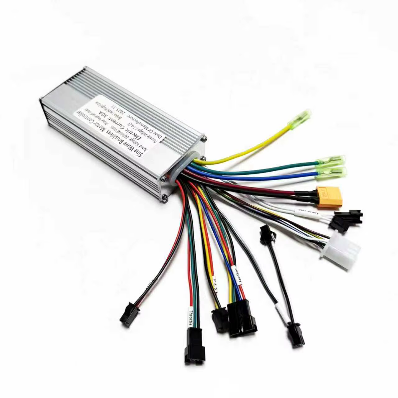 Contrôleur de moteur sans balais à onde sinusoïdale FOC 750-1000W 24V 36V 48V 25-30A pour vélo électrique