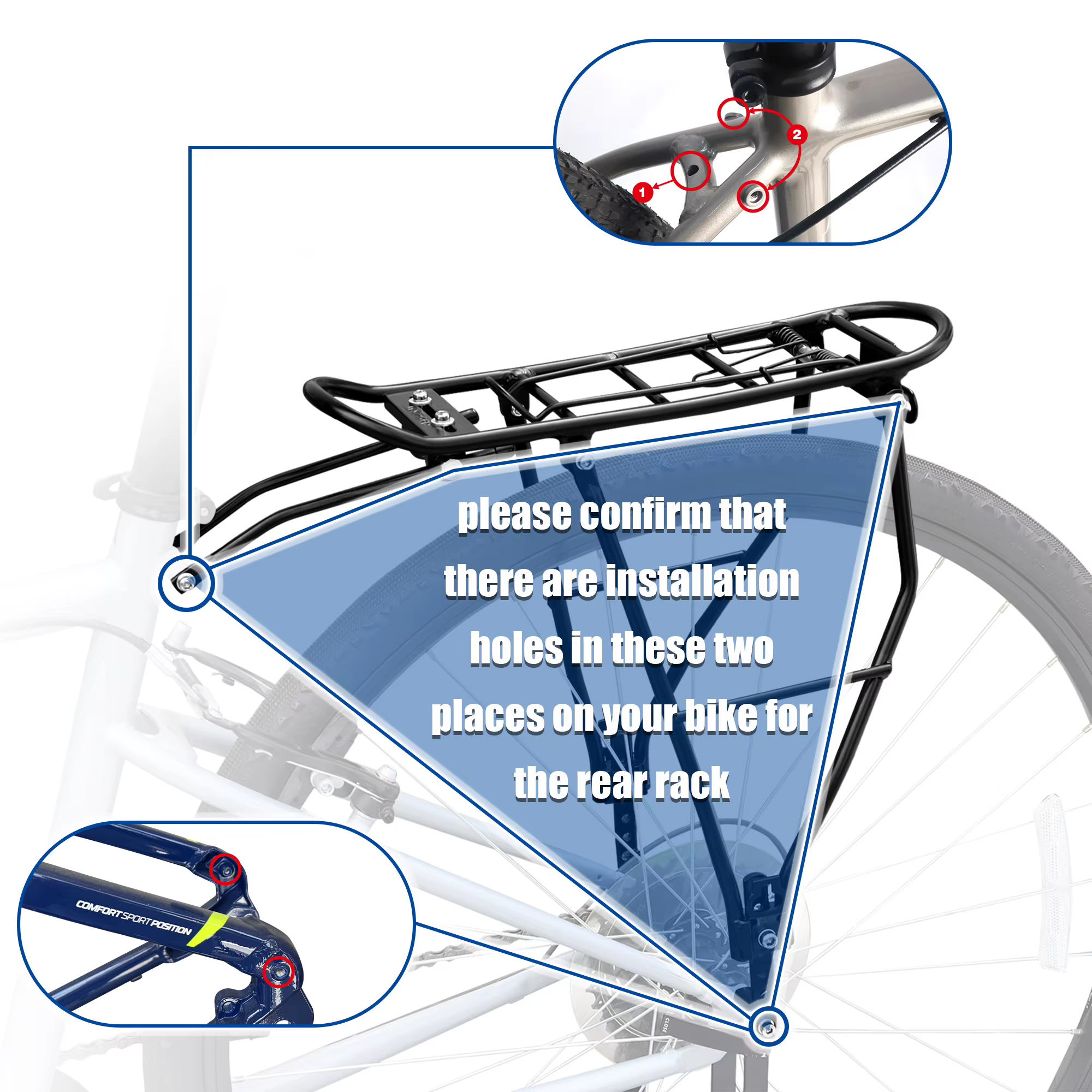 Porte-vélos ZUKKA réglable en hauteur
