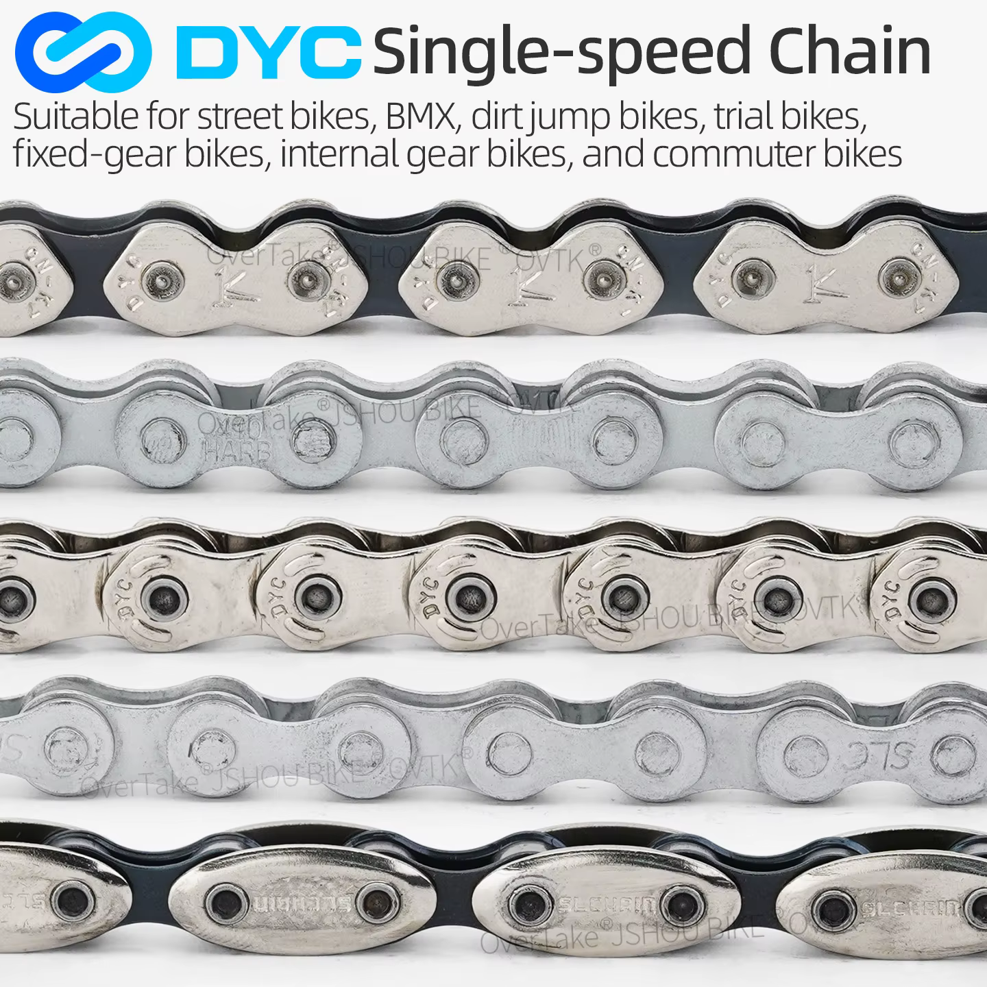 DYC – chaîne de vélo à vitesse unique