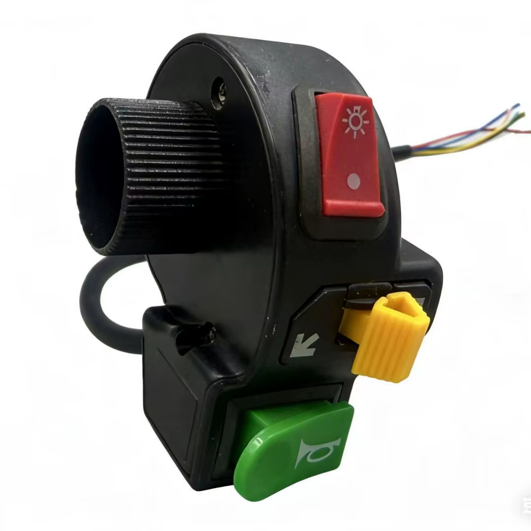 Interrupteur de guidon 3-en-1 pour moto/vélo électrique – Lumière