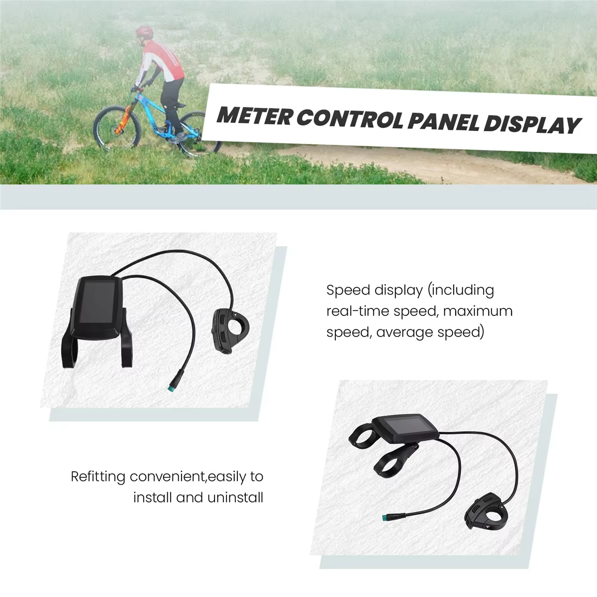 Nouveau Ebike 80C LCD compteur panneau de commande Intelligent affichage