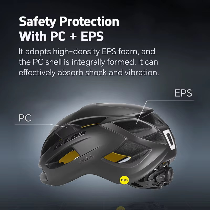GUB Casque de route pour hommes Mips Casques de cyclisme de sécurité avec feu arrière