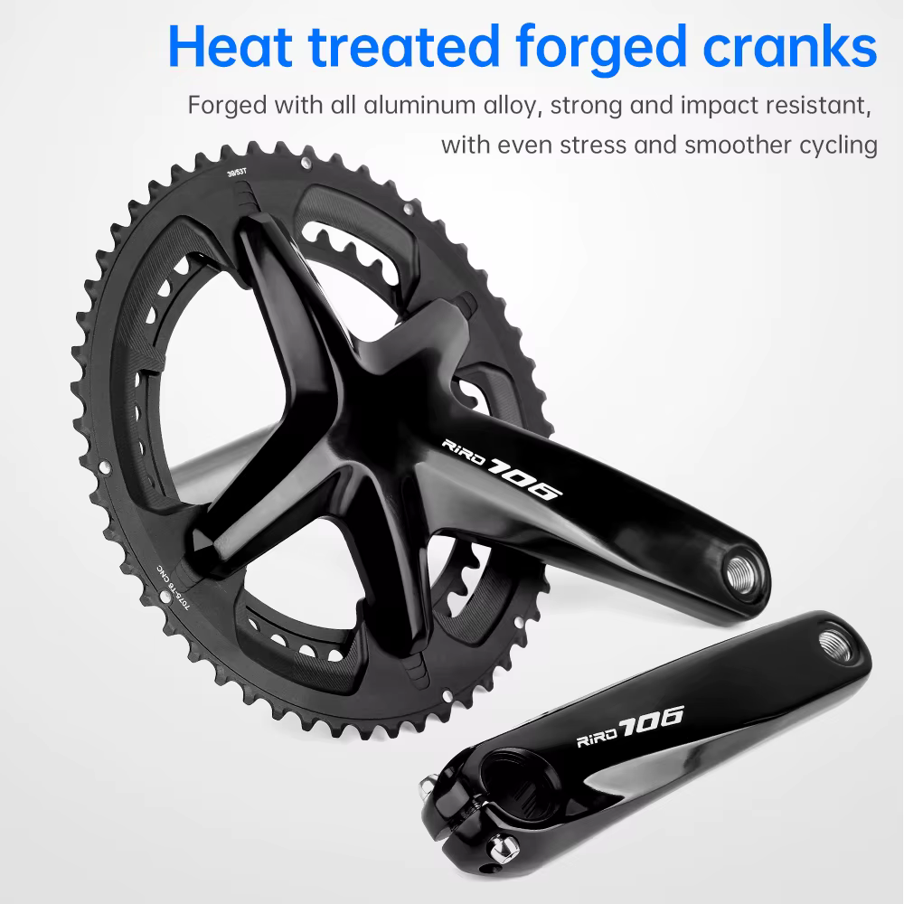 RIRO 706 vélo de route pédalier intégré 170mm 110BCD 53-39T/50-34T Double plateaux pignons creux