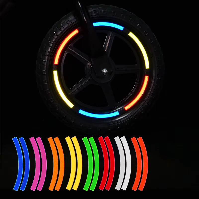 Autocollant réfléchissant coloré pour pneus