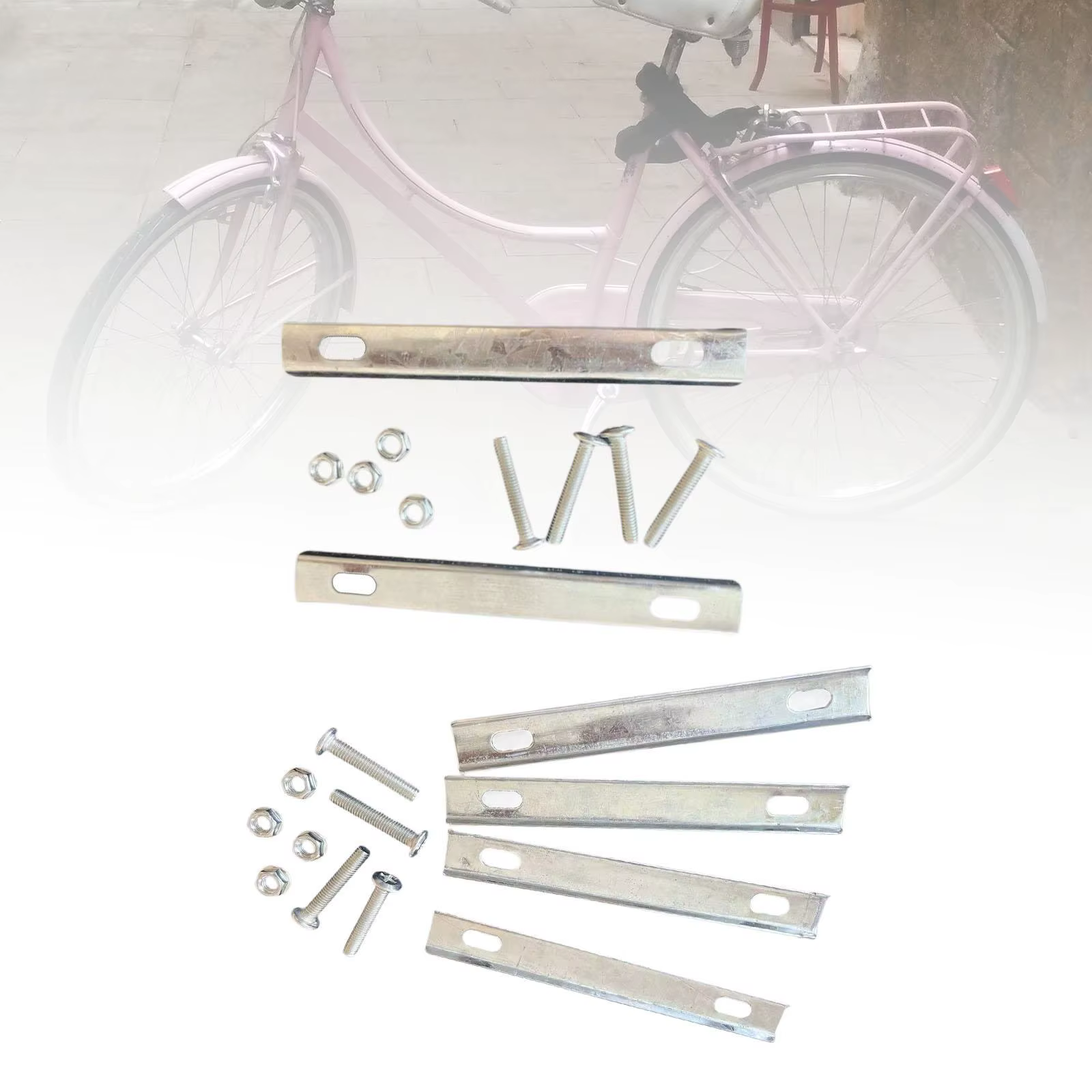 Kits de fixation de panier arrière de vélo en fer