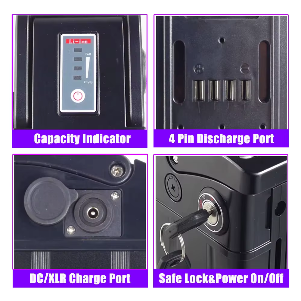 HITorganites-Batterie Lithium Akku pour Vélo Électrique Pliant