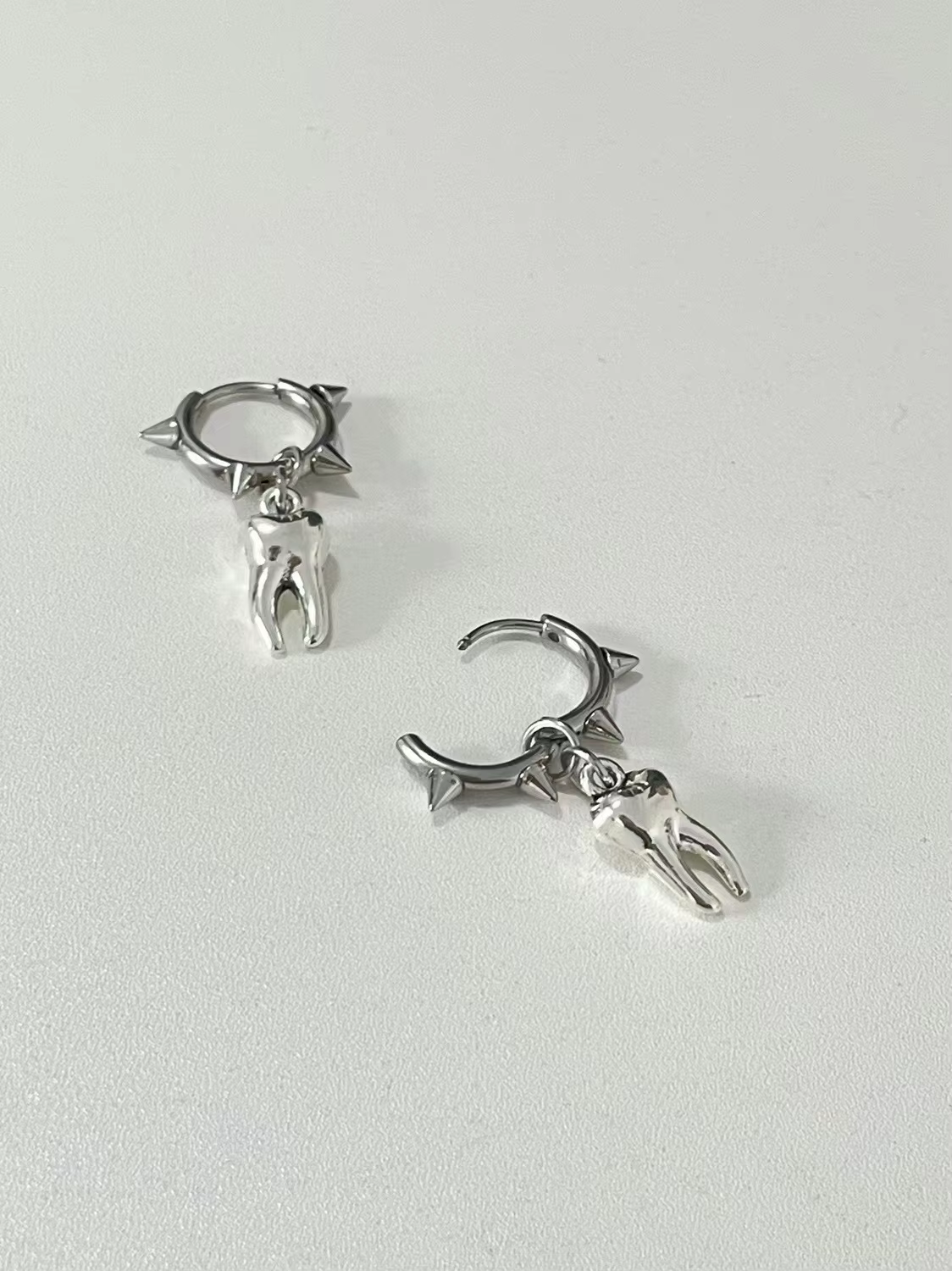 Bijoux gothiques boucles d'oreilles dent Grunge Rock accessoire breloques boucles d'oreilles pour femmes Punk coréen mode boucles d'oreilles