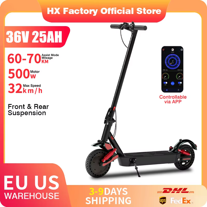 HX D06 scooter électrique 500W 36V 25AH trottinette