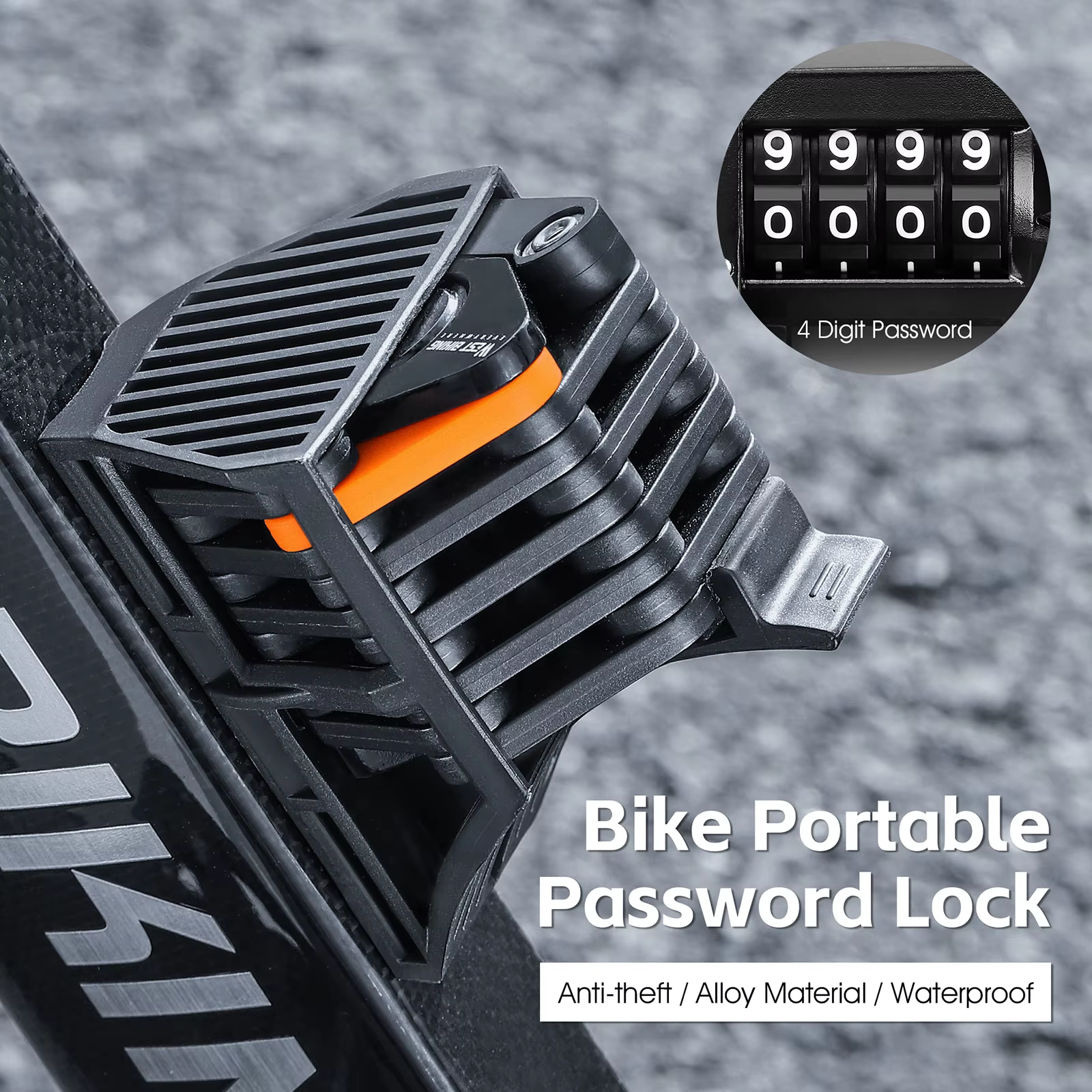 Serrure antivol pliable pour vélo électrique