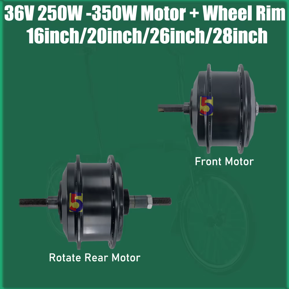 Moteur de jante de roue intégré 16 pouces/20 pouces/26 pouces/28 pouces