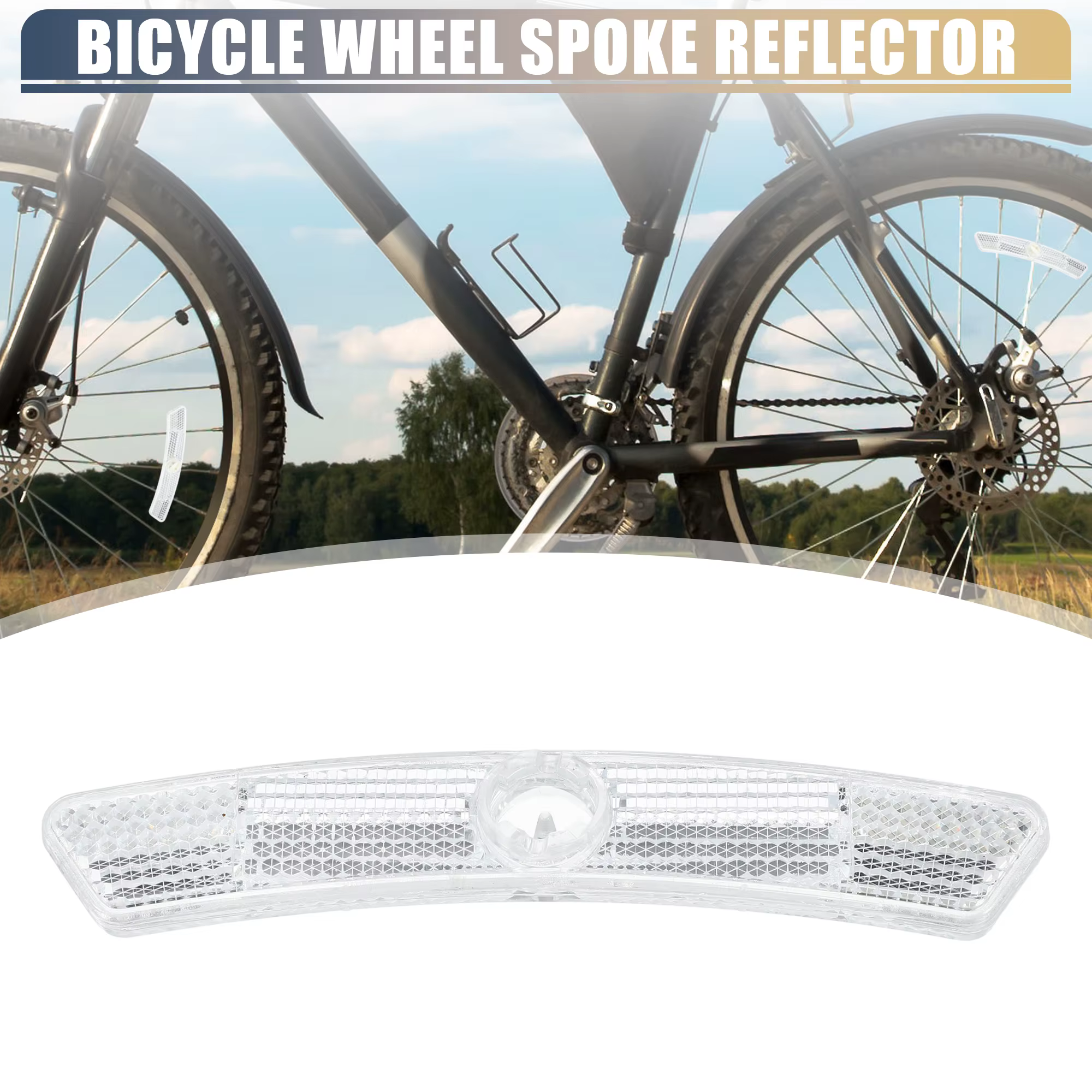X Autohaux 1 paire de réflecteurs de vélo 5 "x 0.79" x 0.47 "Réflecteur d'avertissement