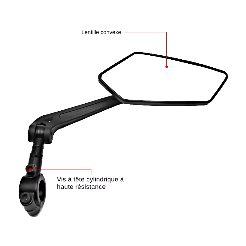Rétroviseur de vélo, clair