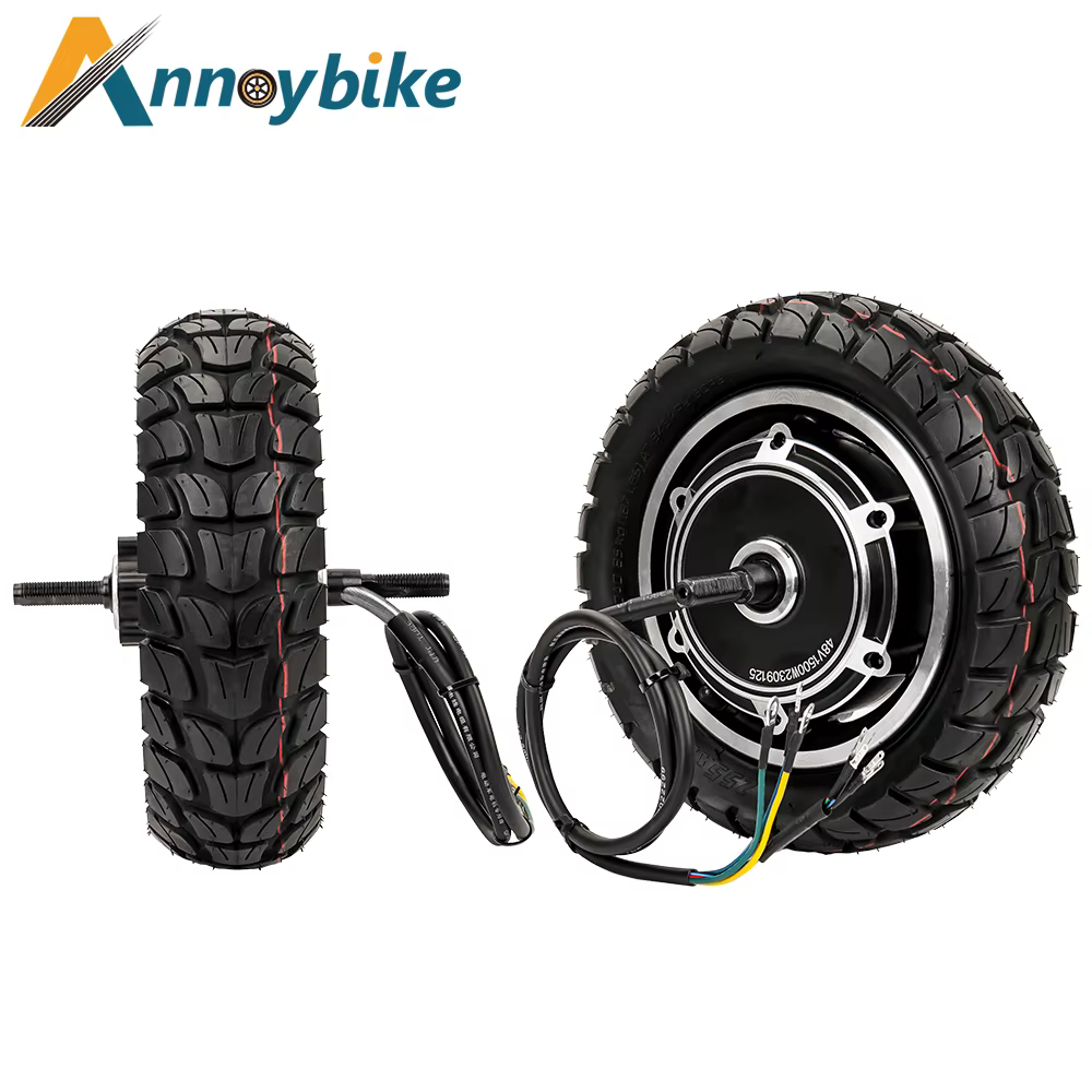 Moteur double entraînement pour trottinette électrique, 10 pouces, 48V 1000W 1200W 1500W, moteur de vélo électrique, vitesse 50KM/H, roue de trottinette pliable