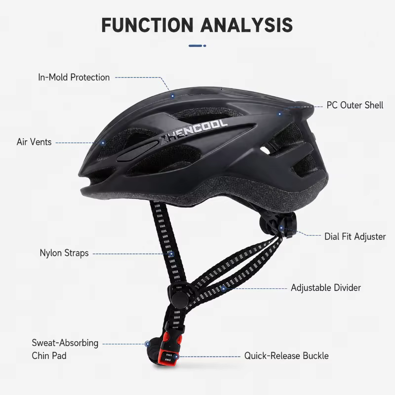 Casque de cyclisme homme femmes route VTT