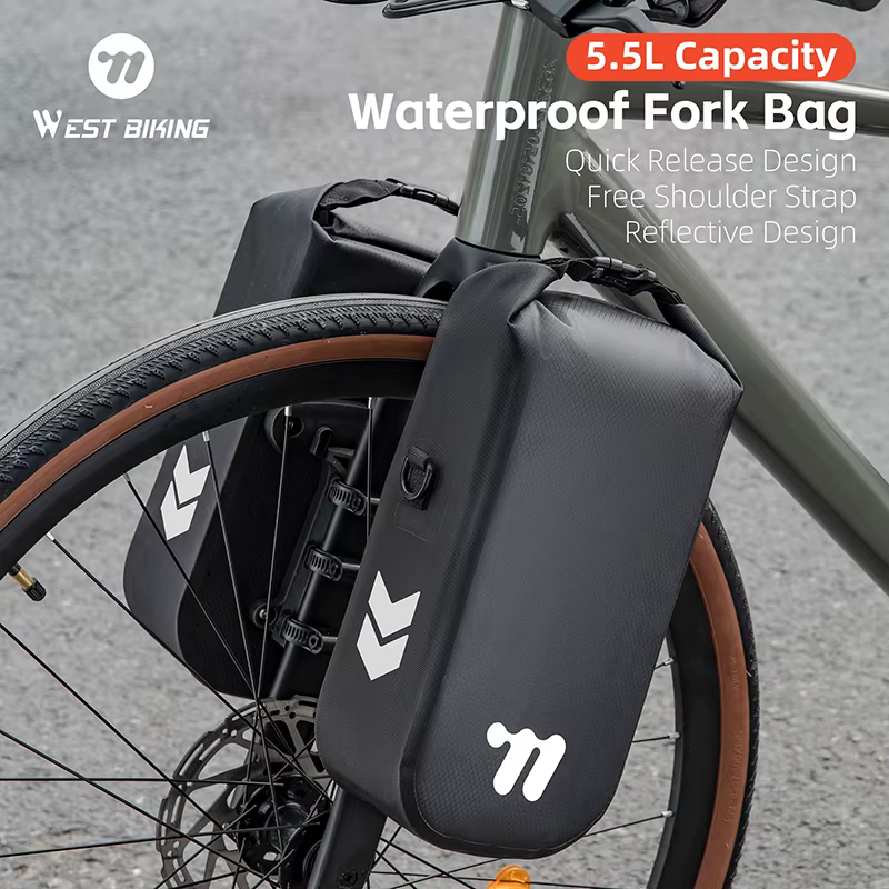 WEST BIKING-Sacoche de fourche de vélo portable