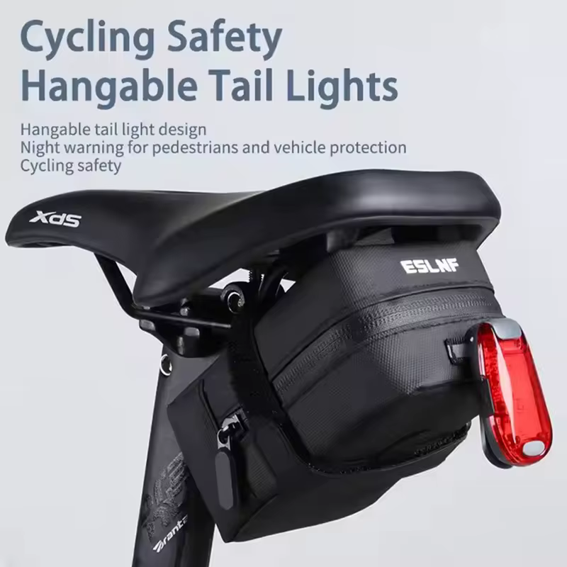 Sac à outils étanche sous le siège de vélo