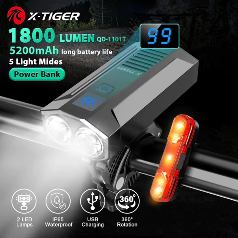 X-TIGER – éclairage de vélo étanche