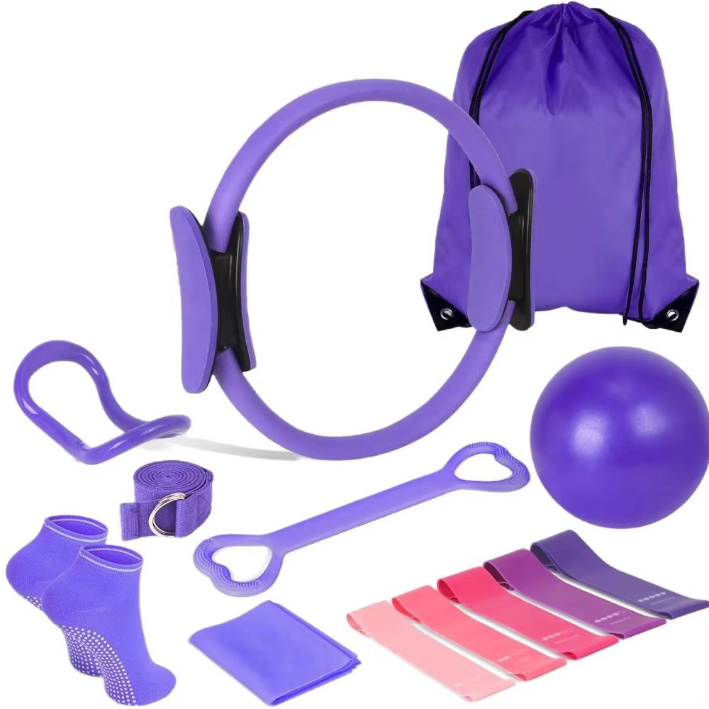 Ensemble de balles de Pilates portables 13 pièces/ensemble, Kit d'équipement professionnel de mise en forme du corps, améliore la santé, bandes de résistance pour la perte de poids