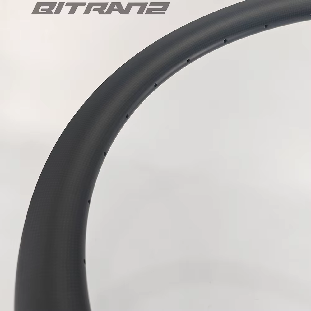 Jantes de vélo de route 700c en carbone 33mm 27mm de large 40/45/50/55/60mm de profondeur Frein à disque/à jante Tubeless Hook Hookless UD 3K 12K