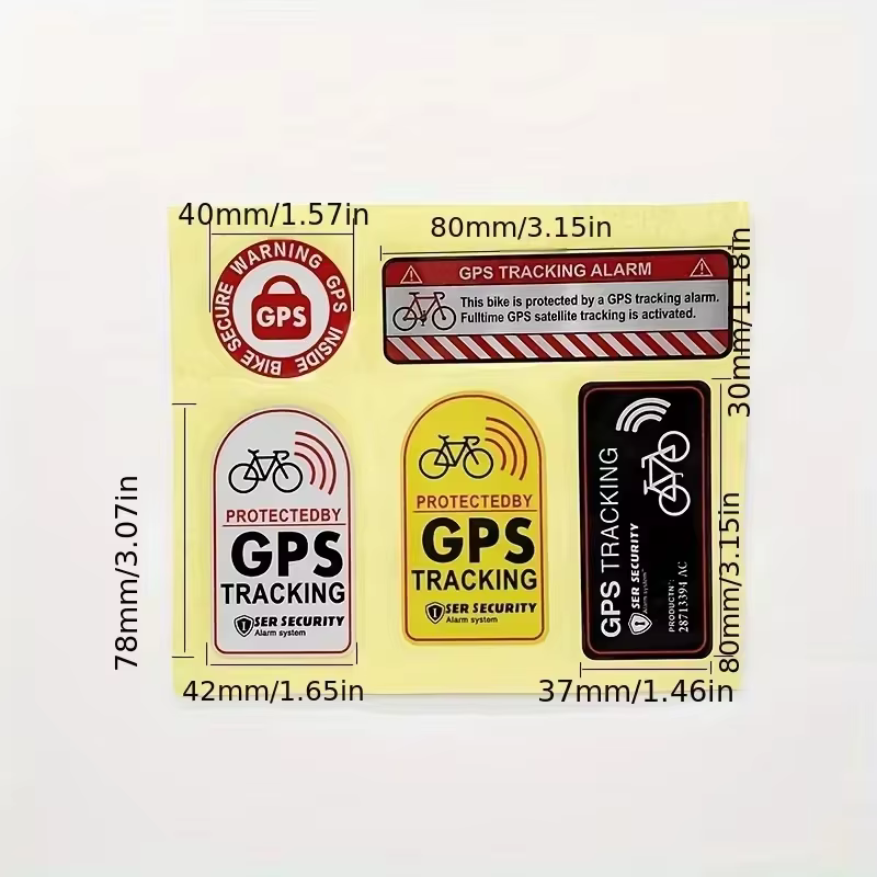Autocollant d'alarme de suivi GPS