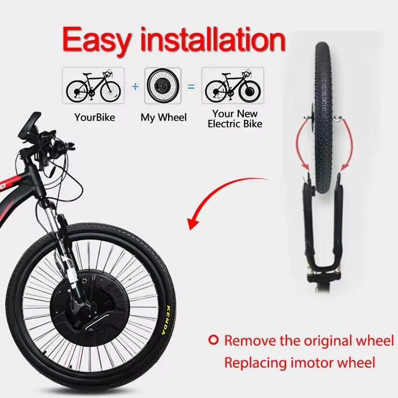 IMortor/ Imotor-Kit d'invitation de vélo électrique avec batterie