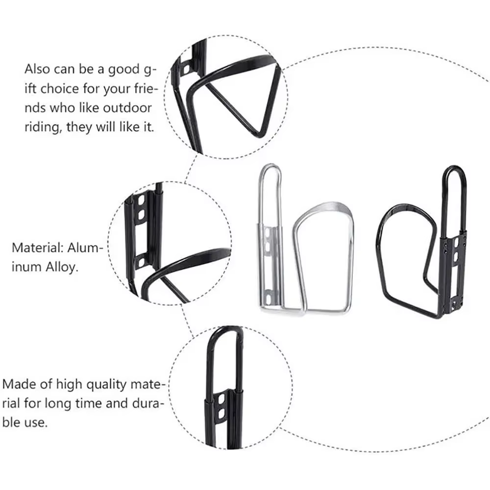 Porte-bouteille T1 en alliage d'aluminium pour vélo de montagne pliant