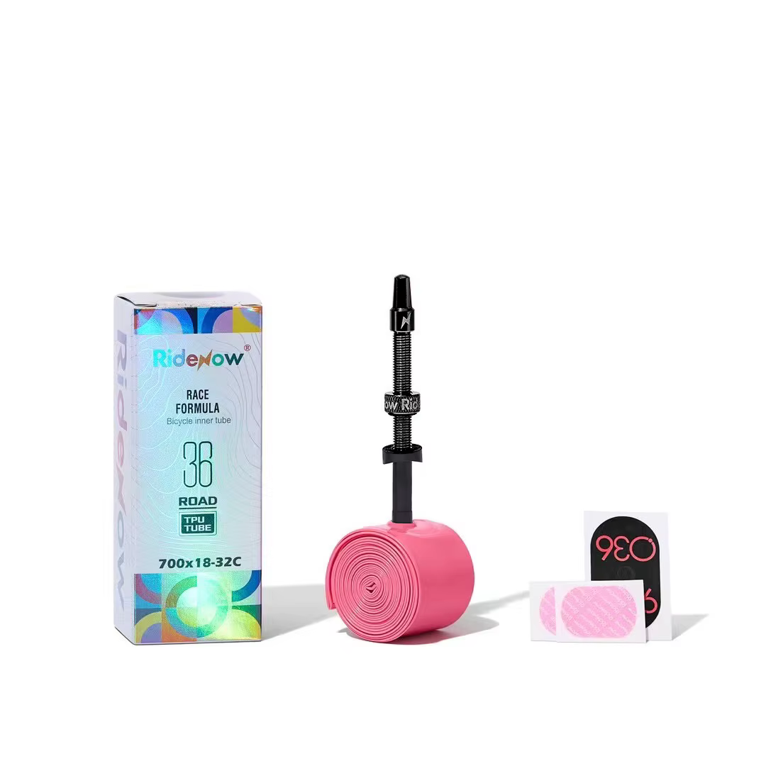 Ridenow Chambre à air en TPU 700c avec valve métallique améliorée à filetage externe