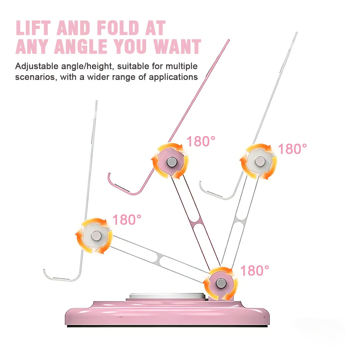 Pack de 1 360 ° Support de téléphone rotatif et pliable