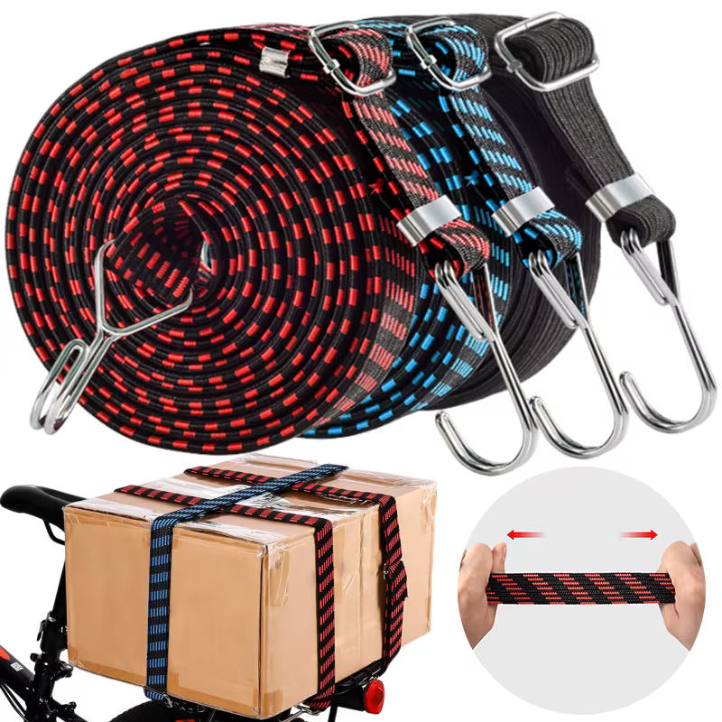 Crochets de corde de bagages en caoutchouc élastiques pour moto