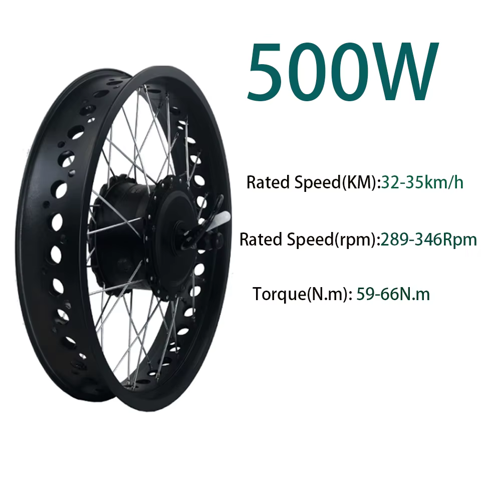 Kit moteur de moyeu arrière pour vélo électrique 36V 48V 500W 750W