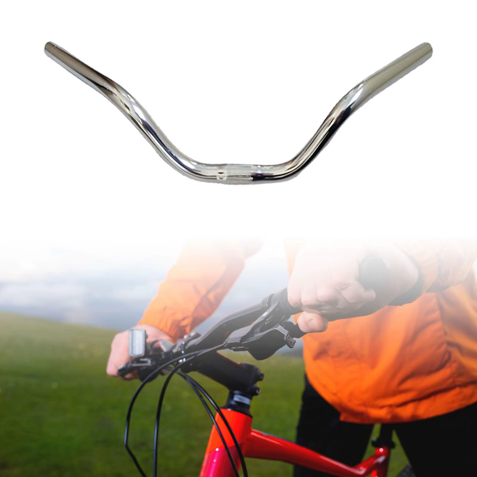 Guidon de vélo de route en alliage d'aluminium