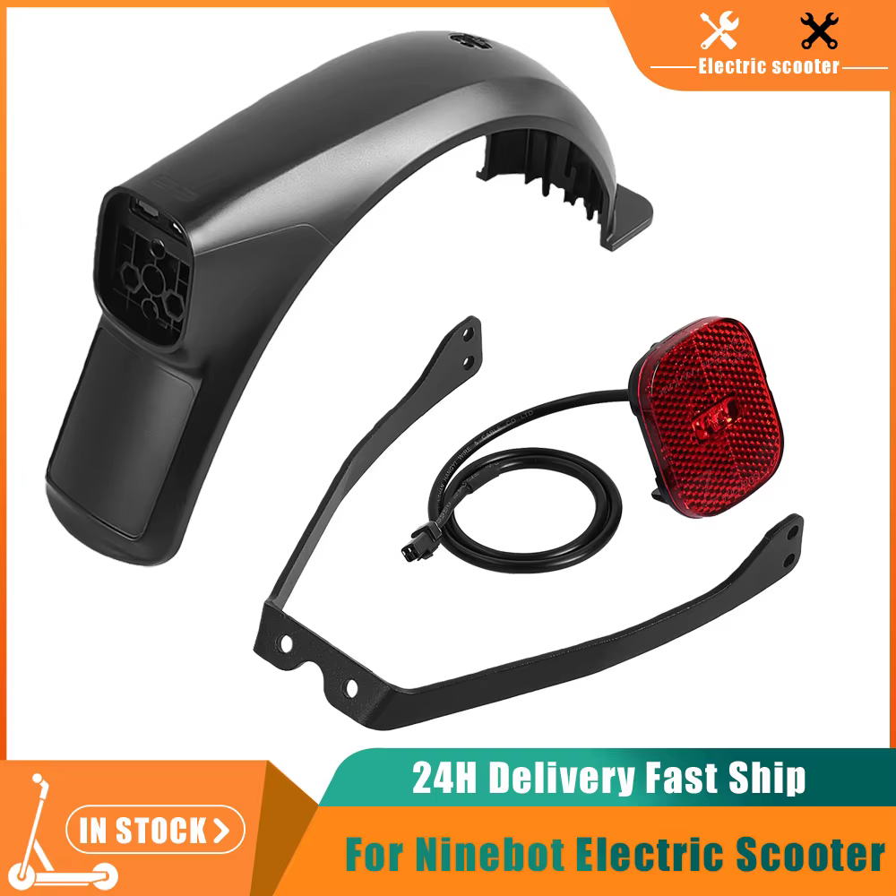 Support de feu arrière, garde-boue anti-éclaboussures et pare-eau pour trottinette électrique Segway E3 E3 Pro, accessoires de fixation