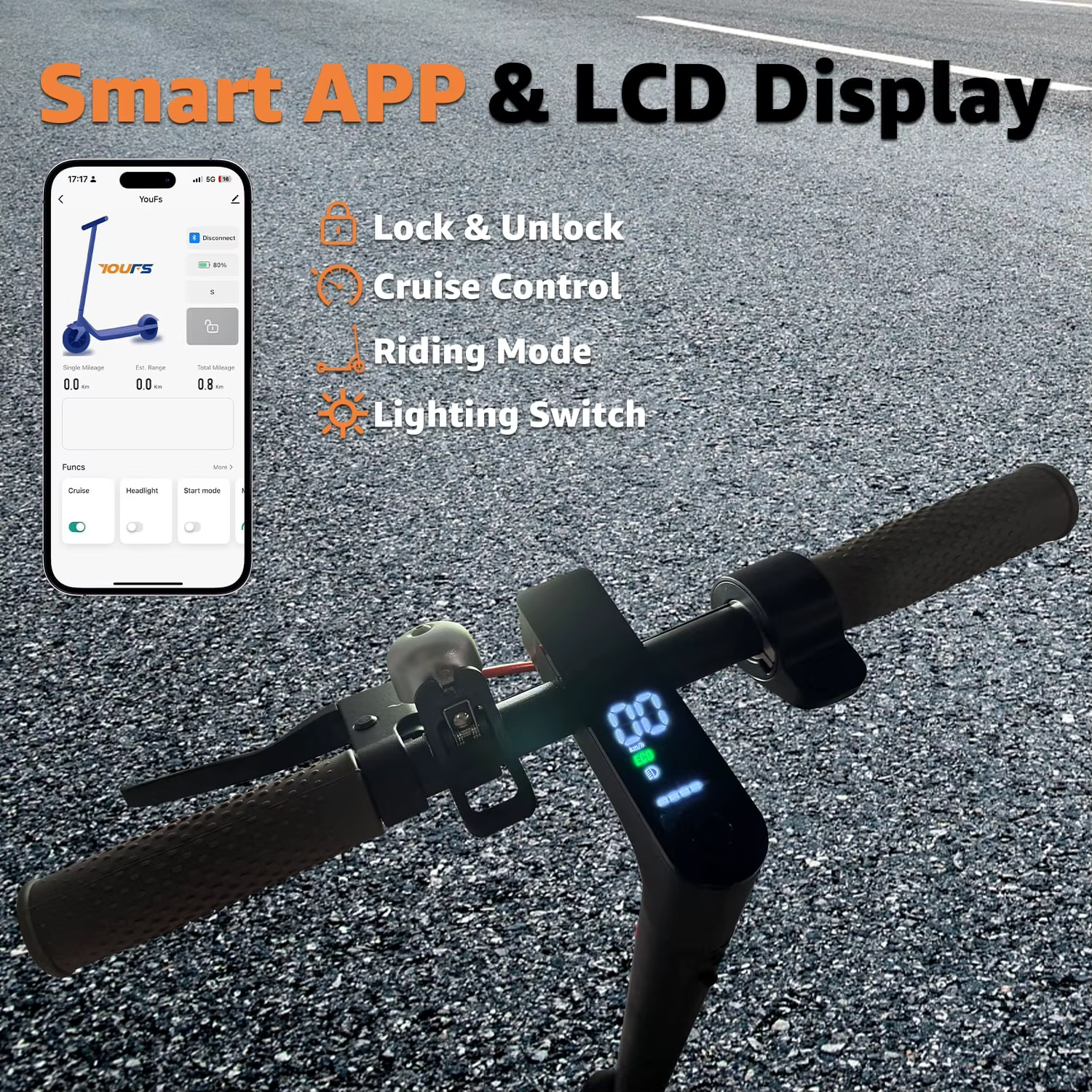 Trottinette électrique intelligente pliable pour les trajets quotidiens, moteur 36V 500W, autonomie de 25 miles, trottinette électrique intelligente pour adultes avec application