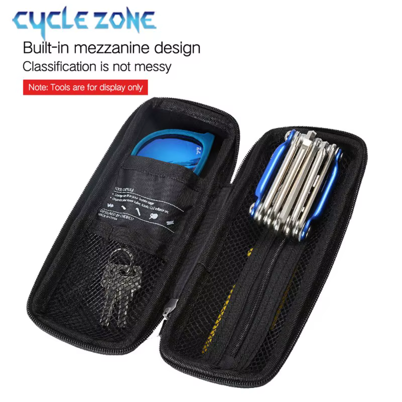Boîte de rangement pour outils de vélo à fixer sur porte-bidon