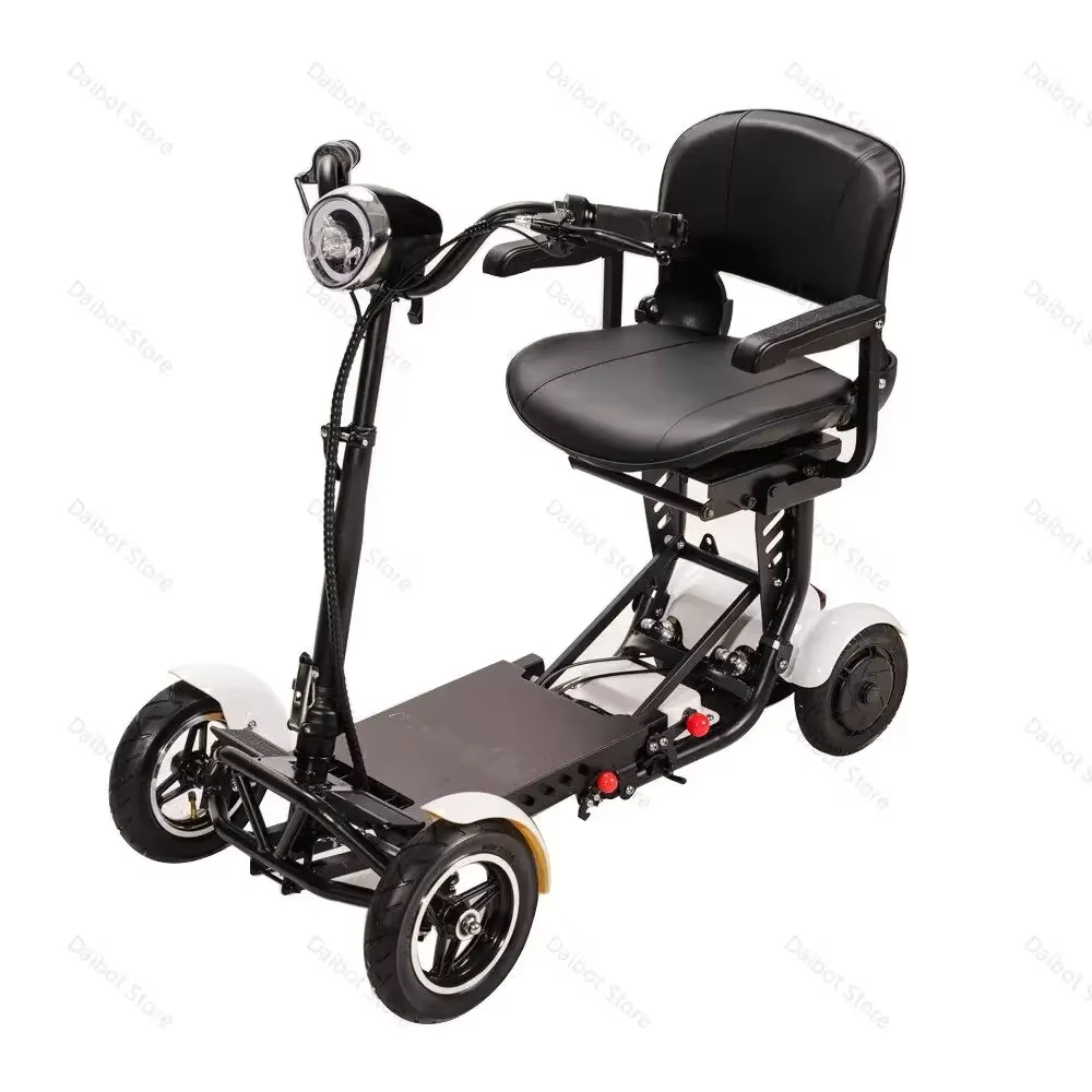 36V 500W double moteur pliant 4 roues Scooter électrique pour personnes âgées grand siège 10 pouces