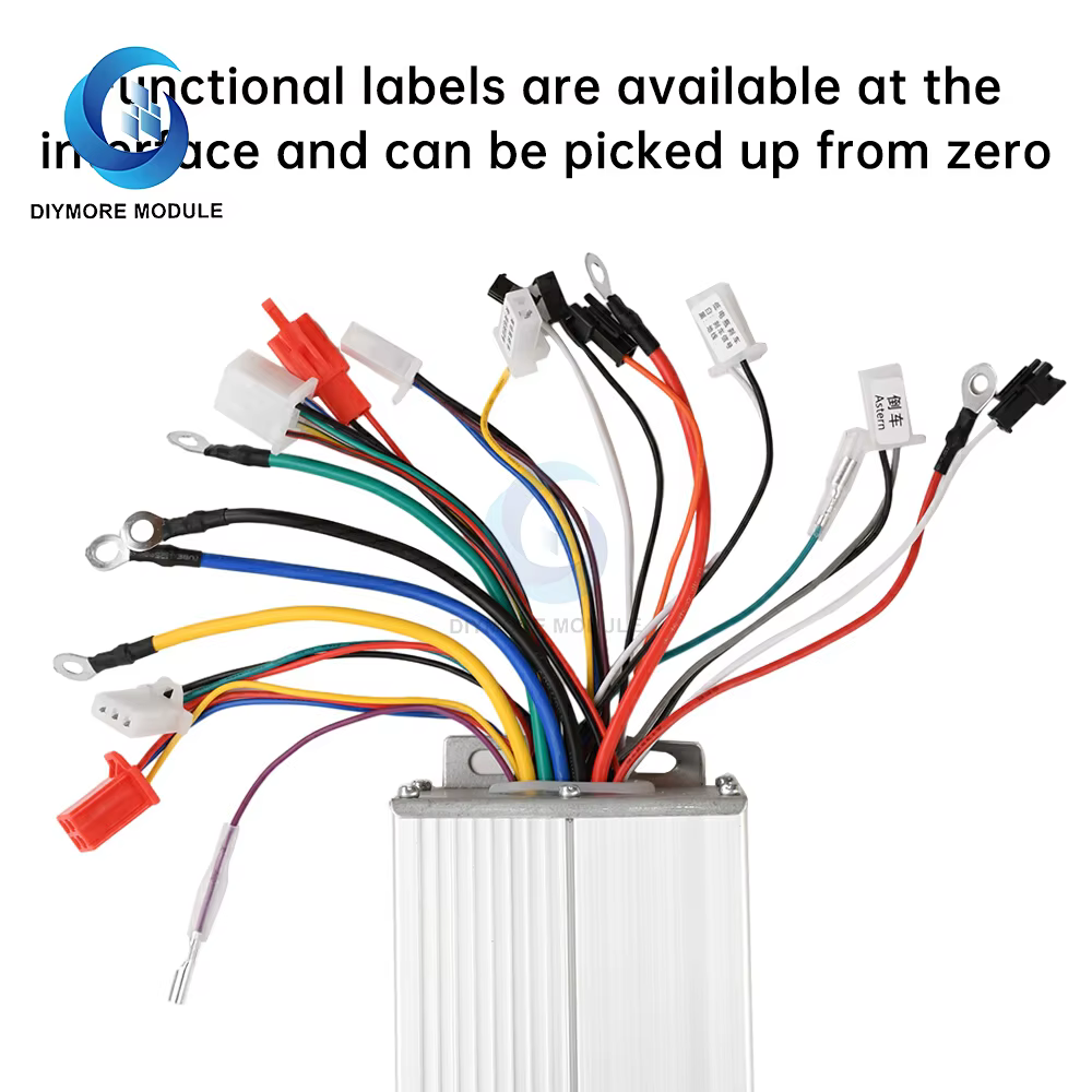 Contrôleur Intelligent sans balais pour vélo électrique 36-72V, 350-1500W, pour accessoires de Scooter électrique