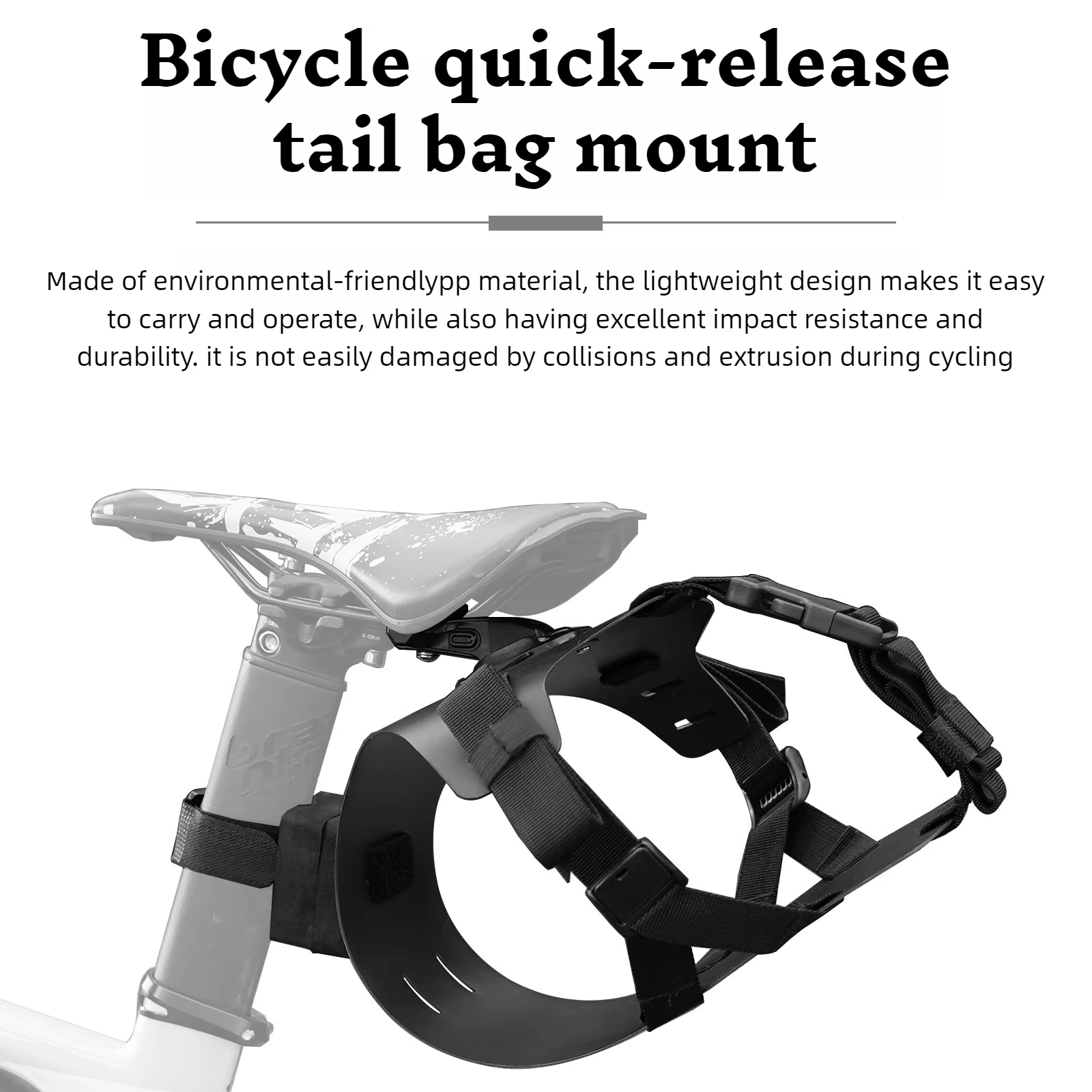 Support de sac de selle de vélo