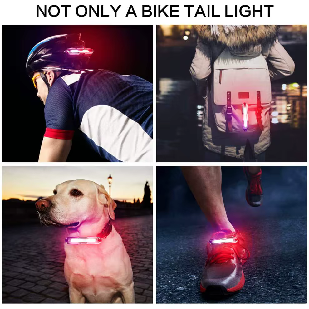Feux arrière de vélo LED rechargeables par USB