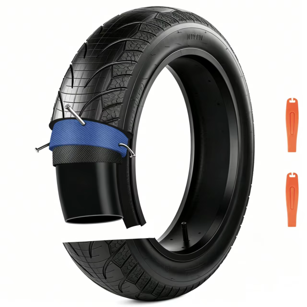 ZUKKA 20x4.0 1 Pack Pneu de Vélo Électrique à Haute Performance - Robuste