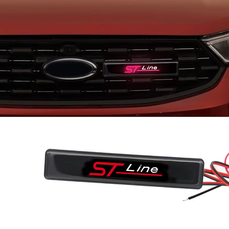Accessoires de voiture lumières LED calandre de capot avant ST ligne emblème Badge décor pour Ford Focus 2 3 Kuga MK3 MK4 Fiesta Mondeo