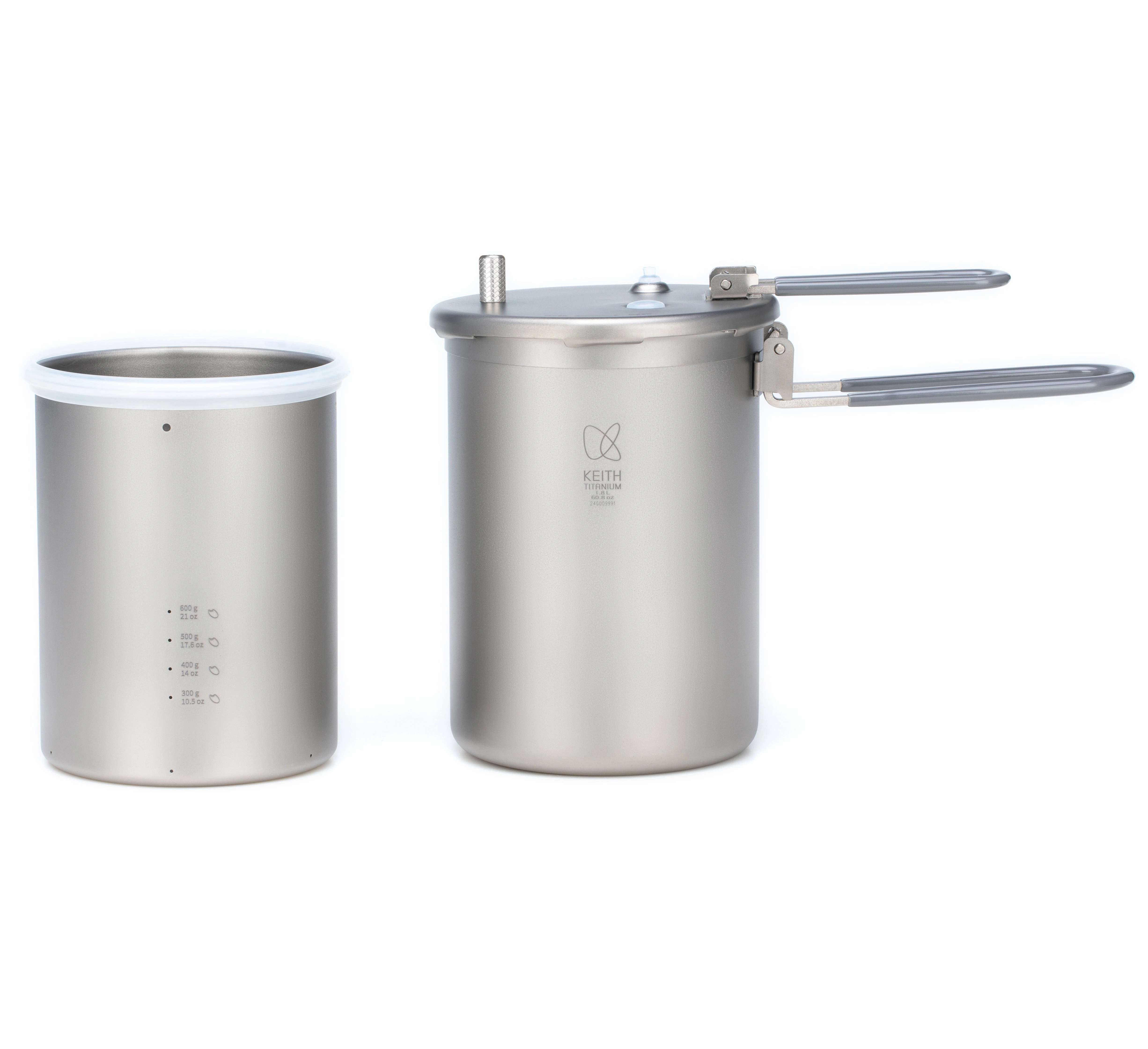 KEITH Titanium Ti6302 autocuiseur haute altitude (montage) vaisselle de camping et de randonnée