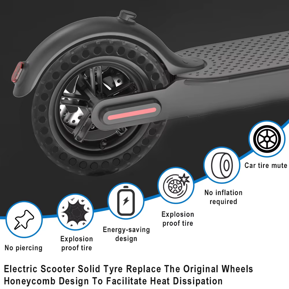 Pneu solide de 8.5 pouces mis à jour pour Scooter électrique Xiaomi M365/ Pro/Pro 2 MI 3 pour pneus d'amortissement Gotrax/gxl V2/XR