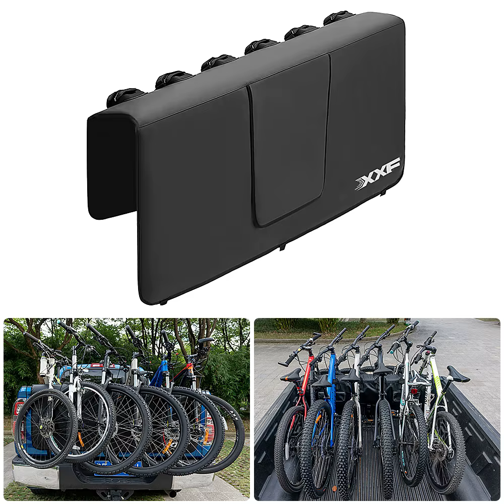 Coussin de protection de hayon de vélo de montagne avec sangle en fibre